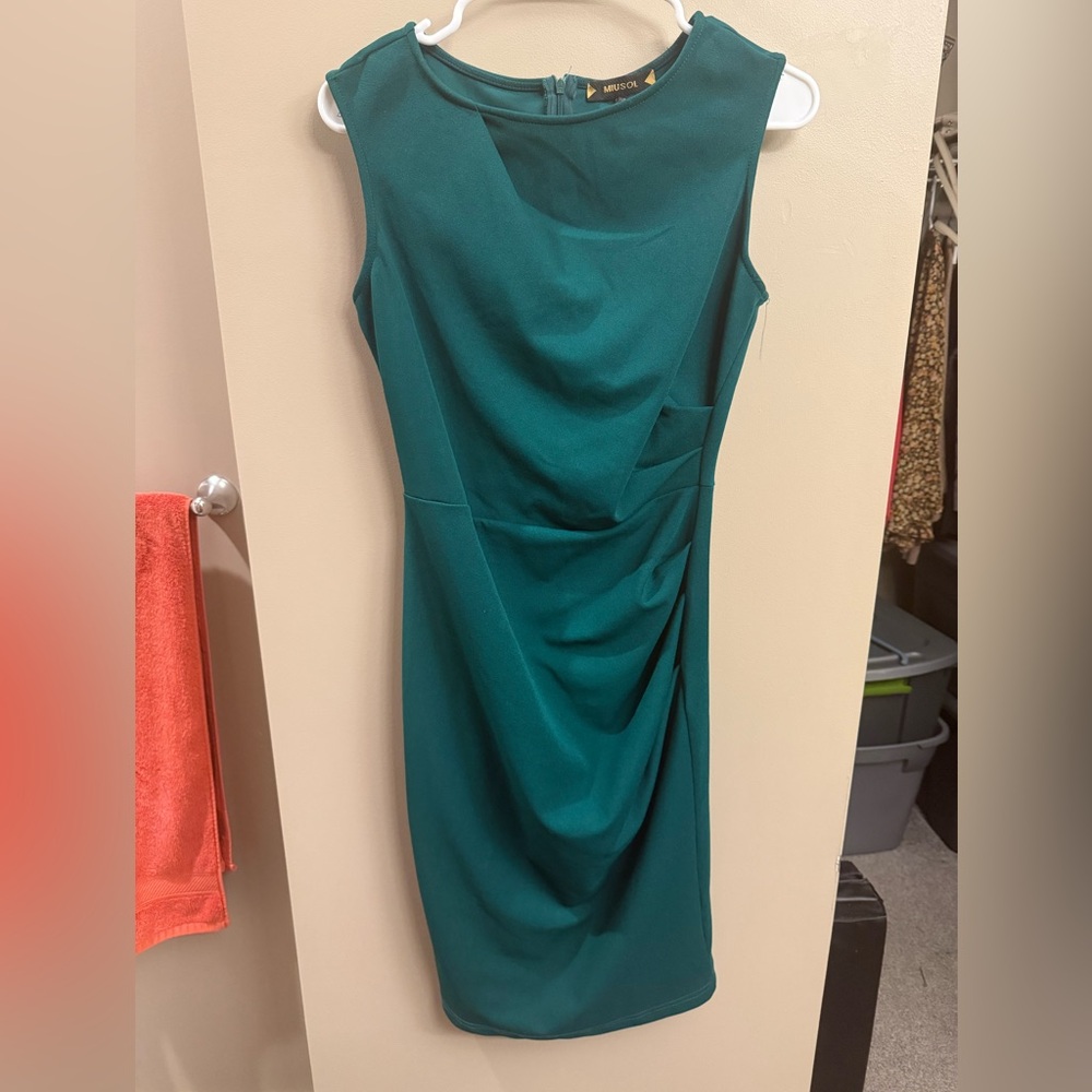 Dark Green Fitted Dress